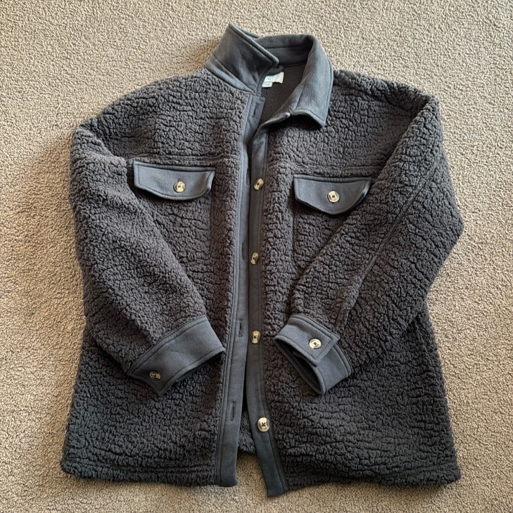 Aerie Sherpa shacket